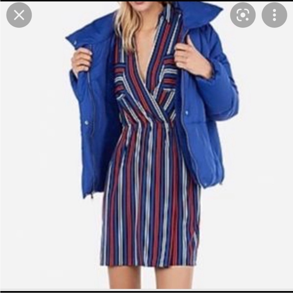 Express Shirt Dress | Red White & Blue
